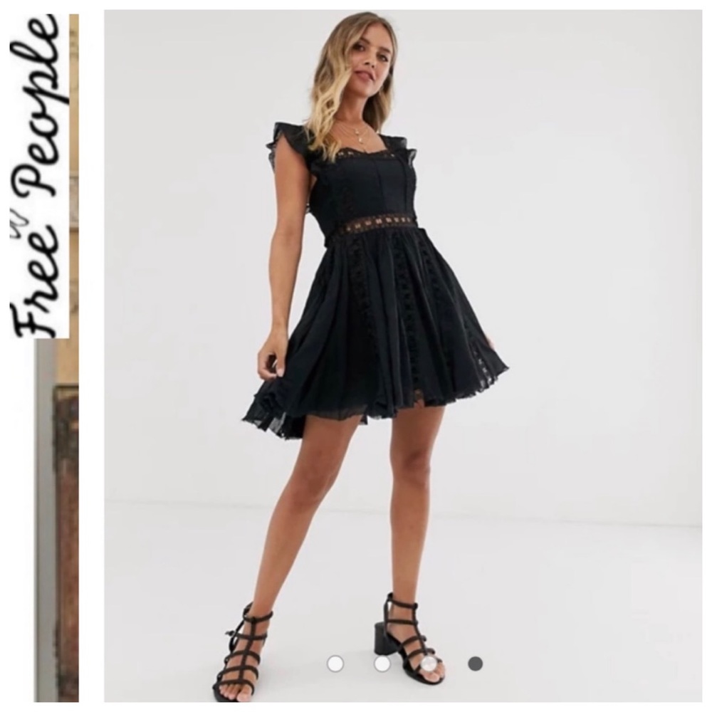 - NWT Free People Verona Dress Black
